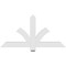 Ekena Millwork Redmond Architectural Grade PVC Gable Bracket, 48"W x 24"H x 2"D x 4"F, 12/12 Pitch GBP048X24X0204RED00 - alternate 5